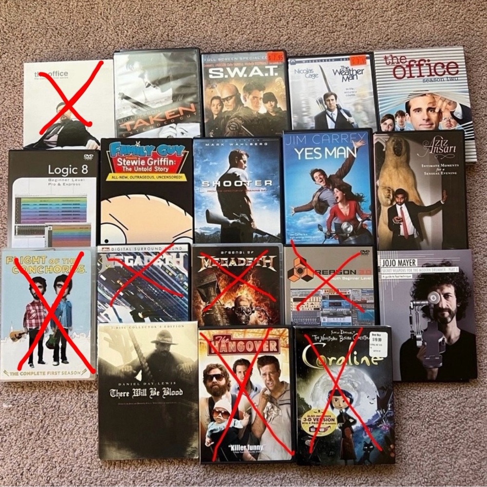 Assorted DVDs